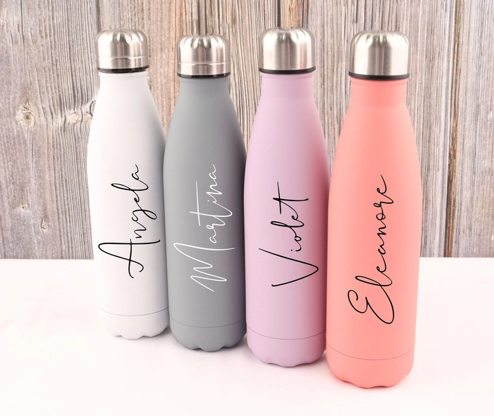 Personalized Water Bottle  Personalised Stainless Steel Insulated Drink Bottle,Matte Stainless Steel Water Bottle,Custom Cup