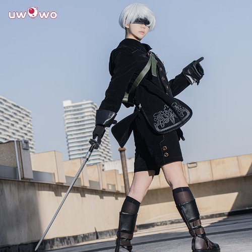 Uwowo Collab Series Nier Automata Cosplay Costume Yorha 9S No.9 Type S Outfit - 【Pre-sale】L