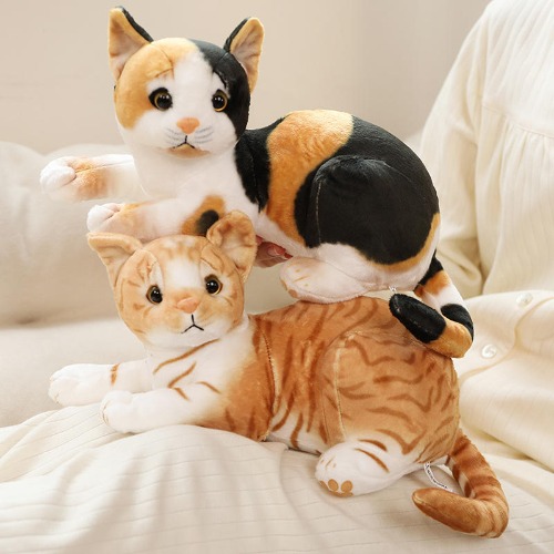 Lifelike Simulation Plush Cat Toy - 2 / 25cm