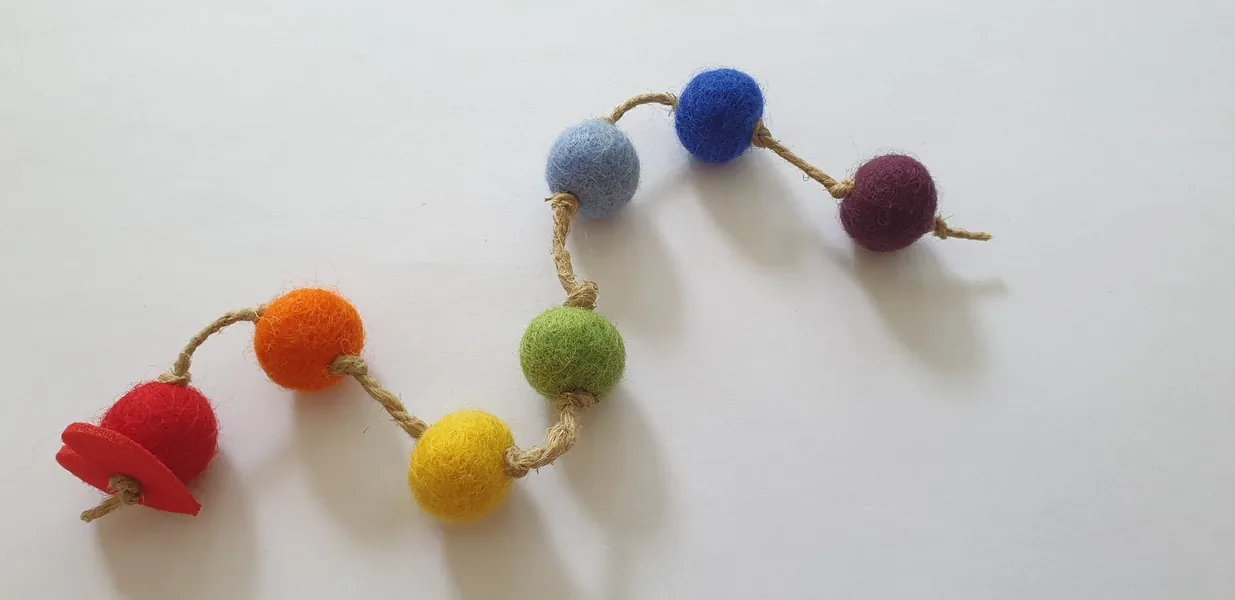 Die Regenbogen Schlange 7 FILZBÄLLE Katzenminze, Spielkissen Katzen  Katzenspielzeug, Katzenminze , Stinkekissen, Spielzeug Katze, Cat nip