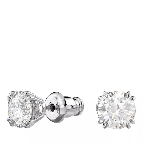 Swarovski Constella Round cut Rhodium plated White | Ohrstecker | fashionette