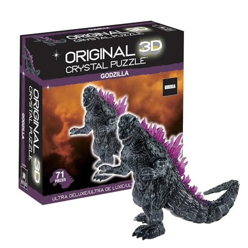 Bepuzzled, Godzilla Roars, Deluxe 3D Crystal Puzzle, Ages 12 and Up