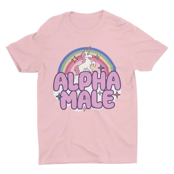 Ironic Alpha Male Unicorn Rainbow, Funny Unisex Tshirt, Bella Canvas Tee, Funny Shirt, Funny Graphic Tee, Offensive Shirt, Weird Shirt