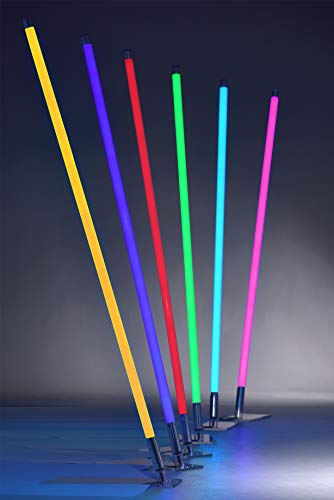 Xenotec Premium Leuchtstab Led – 160 cm lang - RGB – Helles, angenehmes, buntes Licht – 12V – stromsparend–Steckertrafo inkl. Zuleitung - 160cm - Bunt