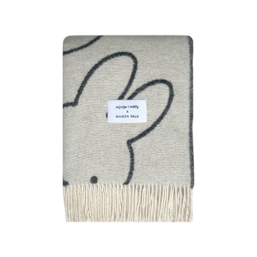 Miffy Blanket | White / Black Print