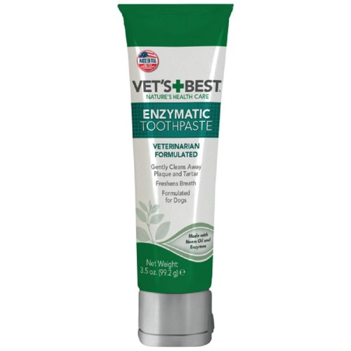 Vet’s Best Enzymatic Dog Toothpaste | Teeth Cleaning and Fresh Breath Dental Care Gel | Vet Formulated | 3.5 Ounces - Adult Toothpaste