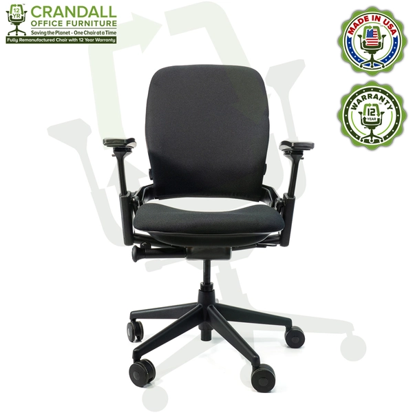 Steelcase V2 Leap - Remanufactured by Crandall with 12 Year Warranty