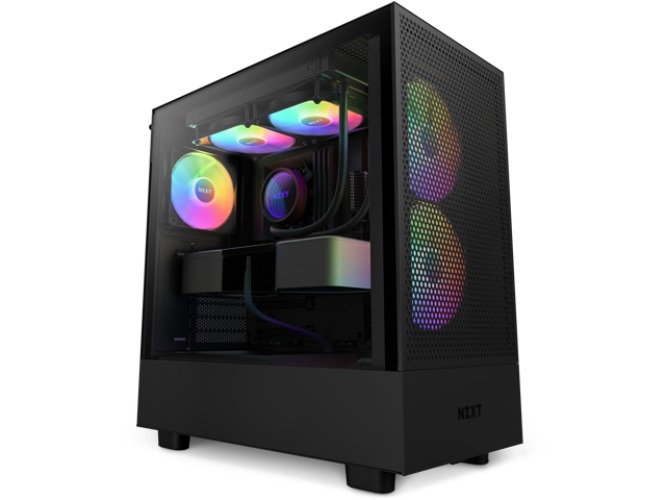 NZXT H Series H5 (2023) Flow RGB Edition ATX Mid Tower Chassis Black Color-CC-H51FB-R1
