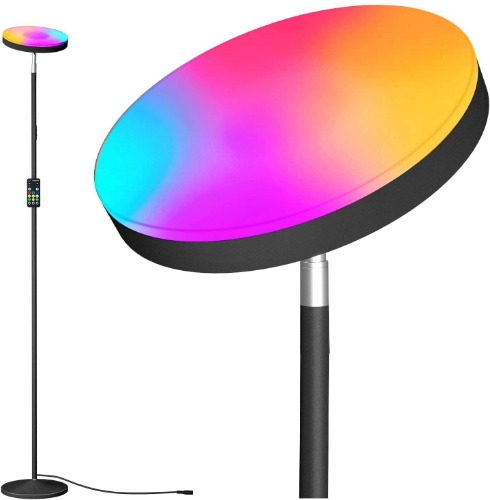 Smart LED Floor Lamp Dimmable Colour Changing RGBW Super Bright Touch & App Control Lighting for Living Room Study Bedrooms