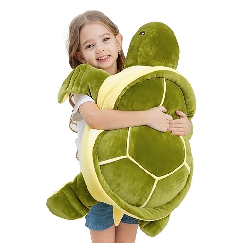 Dalmao 28" Soft Plush Sea Turtle Stuffed Animals Plush Pillow Toys, Large Turtles Plushies,Gift for Kids Boys, Birthday,Valentine,Christmas - 28 inch
