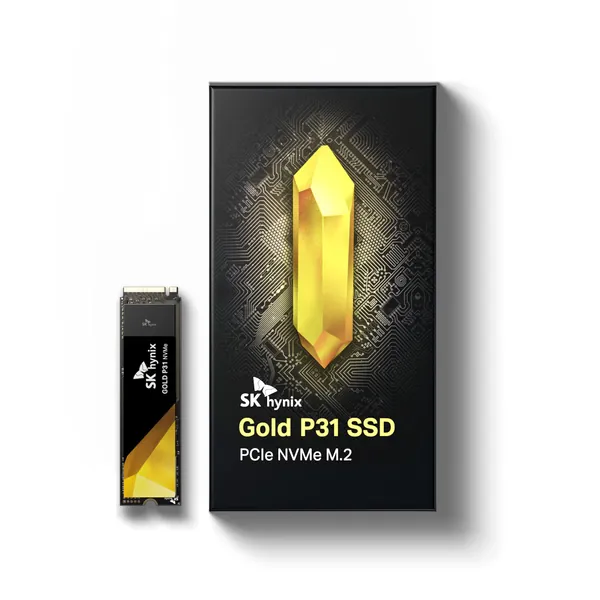 SK hynix Gold P31 1TB PCIe NVMe Gen3 M.2 2280 Internal SSD | Up to 3500MB/S | Compact M.2 SSD Form Factor SK hynix SSD | Internal Solid State Drive with 128-Layer NAND Flash - 1TB