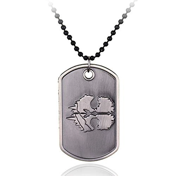 IMIKE Call Duty Necklace PS4 Games Limited Edition Cod Ghosts Pendant Punk Rock Accessories Call Duty Pendant Necklace for Men Women