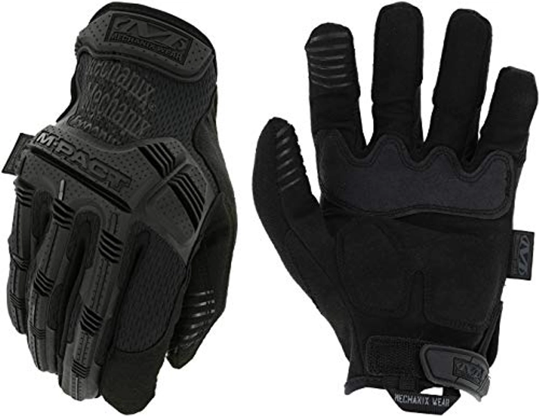 Mechanix Wear: M-Pact Covert Tactical Gloves with Secure Fit, Touchscreen Capable Safety Gloves for Men, Work Gloves with Impact Protection and Vibration Absorption (Black, Large)