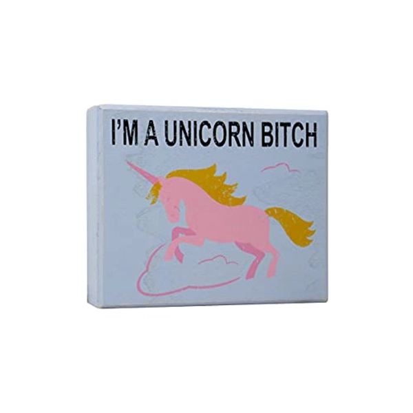 JennyGems I'm a Unicorn Wooden Sign, Funny Adult Humor, Unicorn Decorations, Pride Sign, LGBTQ Gay Pride, Inappropriate Gifts