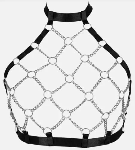 Plus Ring & Chain Linked Harness Bra | SHEIN USA