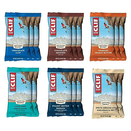 CLIF BAR - Best Sellers Variety Pack - Energy Bars - Packaging & Assortment May Vary - Amazon Exclusive - 2.4 oz. (16 Count) - Best Seller Variety pack