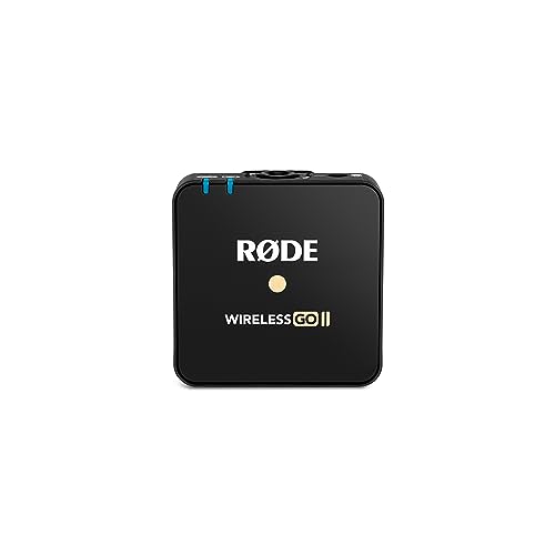 RØDE Wireless GO II TX Ultra-compact Wireless Transmitter with Built-in Microphone, On-board Recording and up to 200m Range for Filmmaking, Interviews and Content Creation (Transmitter Only)