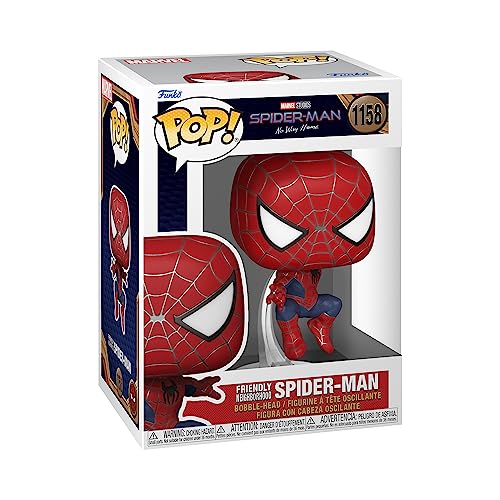 Funko POP! Marvel: Spiderman No Way Home 2021 - Spider-Man - Leaping SM2 - Collectable Vinyl Figure - Gift Idea - Official Merchandise - Toys for Kids & Adults - Movies Fans