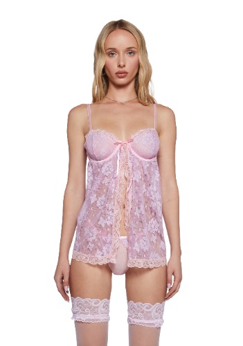 Kiss It True Lingerie Set | PURPLE / X-Small