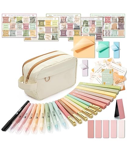 Mr. Pen- Bible Journaling Kit, Bible Study Supplies, No Bleed Bible Highlighters and Pens No Bleed, Bible Pens, Bible Journaling Kit for Gift, Bible Study Tools, Christmas Gift