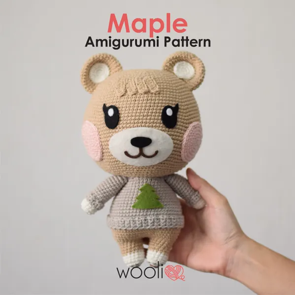 Maple  Amigurumi Crochet Pattern - Animal Crossing - PDF File - English and Spanish