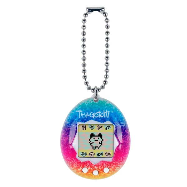 Bandai Tamagotchi Original Rainbow Shell | Tamagotchi Original Cyber Pet 90s Adults And Kids Toy With Chain | Retro Virtual Pets Are Great Boys And Girls Toys Or Gifts For Ages 8+