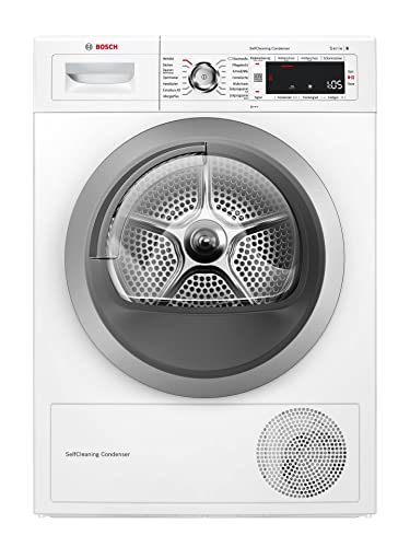 Bosch Wärmepumpentrockner für 8 kg Wäsche, Serie 8, A+++, 176 kWh/Jahr, Auto Dry, Anti Vibration-Design, Comfort Control, Sensitive Drying-System, Allergie Plus, Weiß, WTW875W0 - 8 kg - Serie 8 - EEK A+++ - SelfCleaning Condenser