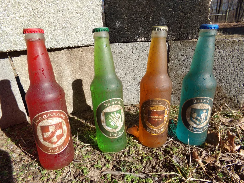 Call of Duty Perk Bottles Set of 4, Perk a Cola, COD Zombies, Juggernog, Speed Cola, Double Tap, Quick Revive, Call of Duty