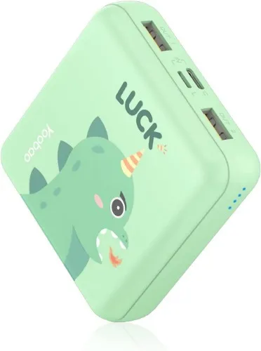 Amazon.com: Yoobao Portable Charger 10000mAh Cute Power Bank for Girls Mini Fast Charging Compact Battery Pack with Dual USB Output & Dual Inport (2.1A Type-C and 8-Pin Input),Compatible with iPhone,iPad-Green : Cell Phones & Accessories