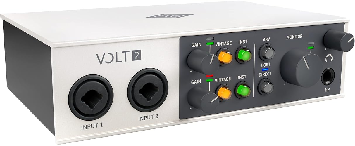 Universal Audio Volt 2 USB Recording Studio Audio Interface - 2-in/2-out - Audio Interface
