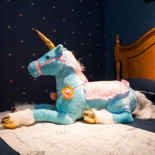Jumbo Riding Unicorn (3 Colors) - Blue