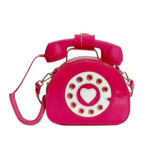 Rotary Phone Handbag - Hot Pink
