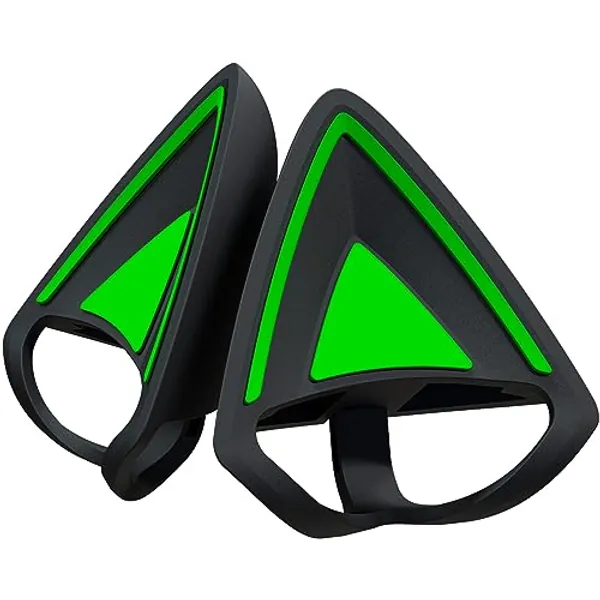 Razer Kitty Ears V2: Clip-on Kitty Ears for Headsets, Gaming Headphones - Universal Fit - Versatile, Adjustable Straps - Lightweight Sillicone - Durable & Comfortable - Classic Black