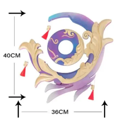 Juego Genshin Impact Cosplay, Sangonomiya Kokomi Everlasting Moonglow, accesorios de armas para accesorios para actuación en escenario de fantasía