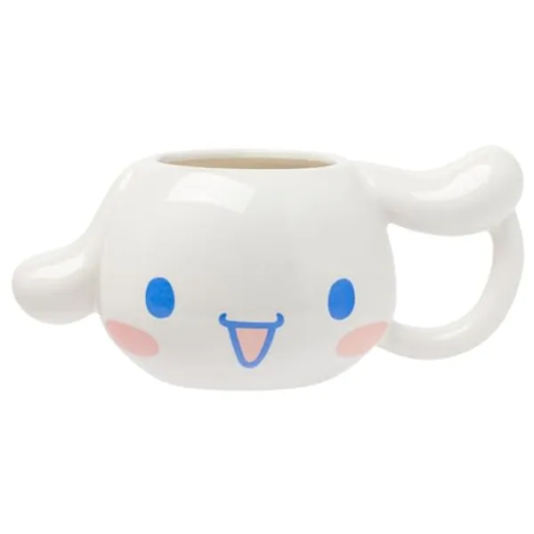 Silver Buffalo Sanrio Hello Kitty and Friends Cinnamoroll Ceramic 3D Sculpted Mug, 20 Ounces