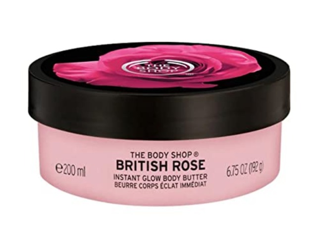 The Body Shop British Rose Body Butter – Vegan – 6.75 oz - Rose