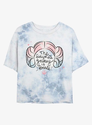 Star Wars The Future Of The Galaxy Is Female Tie-Dye Womens Crop T-Shirt