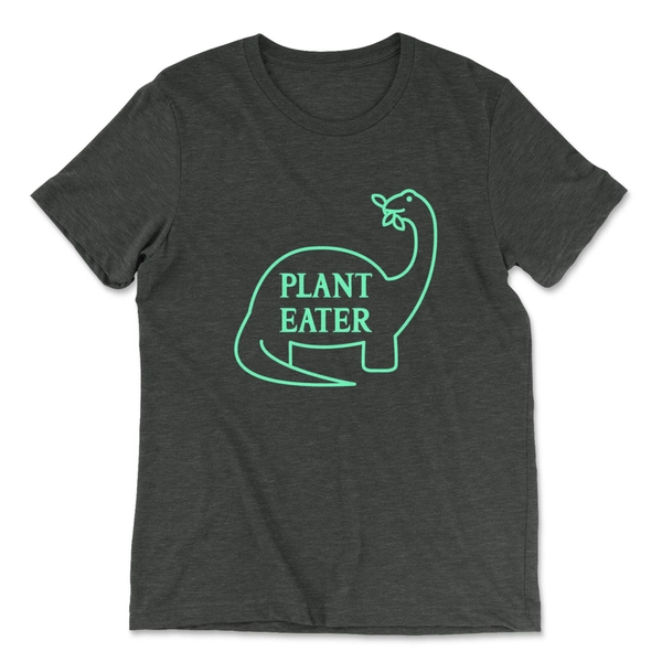 Plant Eater Dinosaur Unisex Triblend Tee | Vegan T-Shirt