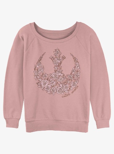 Star Wars Rose Rebel Womens Slouchy Sweatshirt