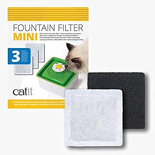  (Filter) Catit Cartucho para bebedero fuente flor Mini, 1,5 L