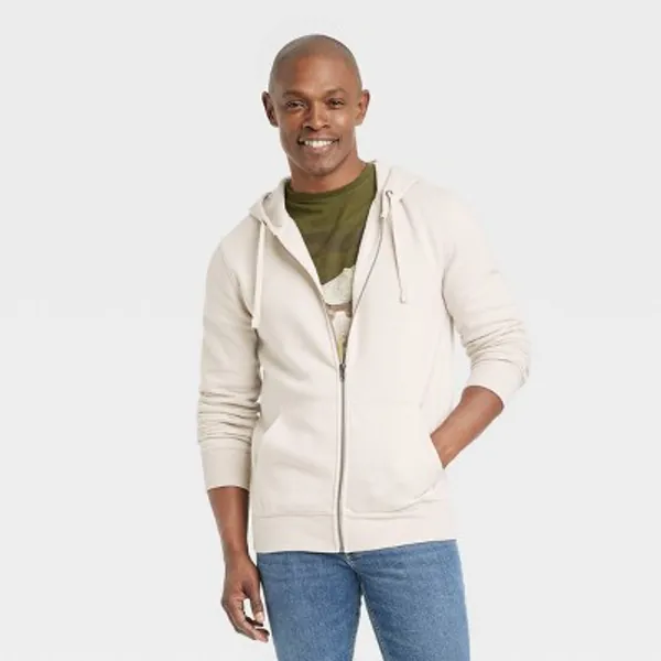 Men's Fleece Zip-Up Hoodie - Goodfellow & Co™