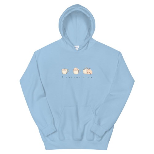 I Choose Brew | Unisex Hoodie | Pokemon - Light Blue / M