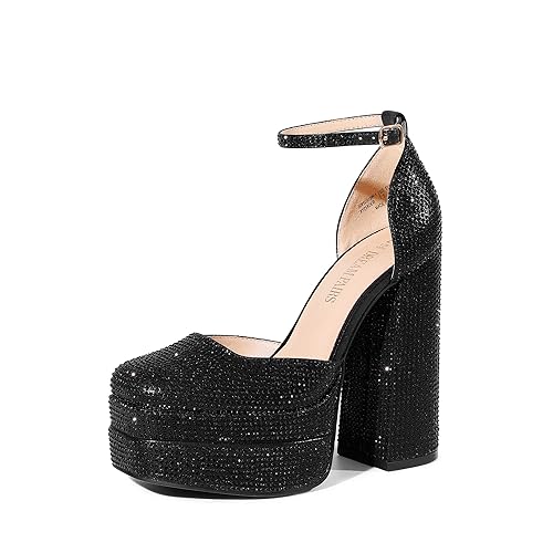 Sparkly black heels