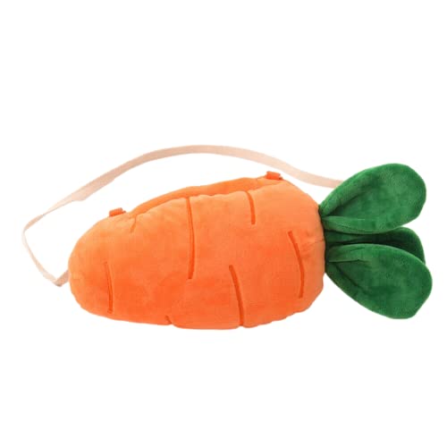 GK-O Lolita Girl Cute Carrot Pattern Plush Shoulder Bag Crossbody Bag Kawaii Handbag Wallet Purse