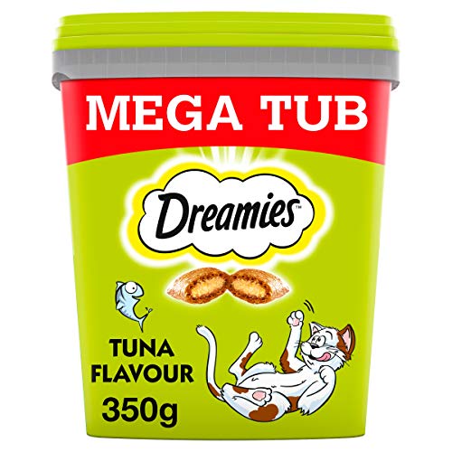 Dreamies Cat Treats, Tasty Tuna, 350g - 175 g (Pack of 2)