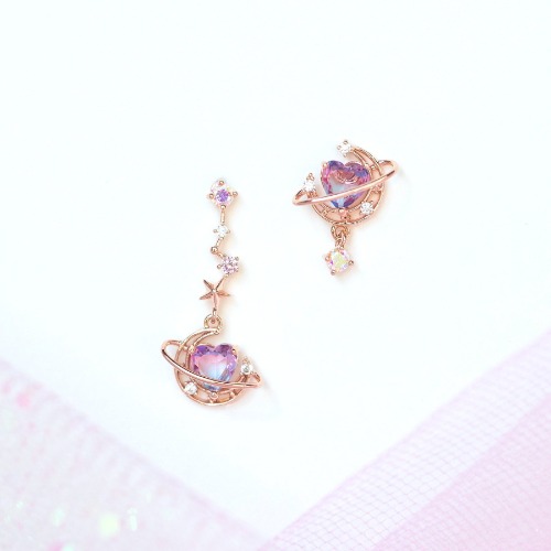 Interplanetary Love Earrings | Rose Gold