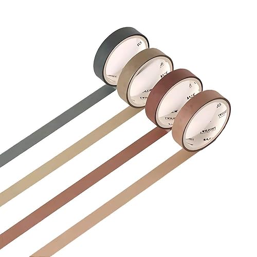 Washi tape, scrapbook zubehör, naturfarben, zum Basteln, für Geschenkverpackungen, Scrapbooking, 6 Stück Typ 4