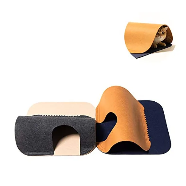 pidan Cat Tunnels for Indoor Cats Play Mat Cat Toy Activity Rug Toy Exercise Felt Material Random Combinations and Infinite Extension(2 PCS) - 