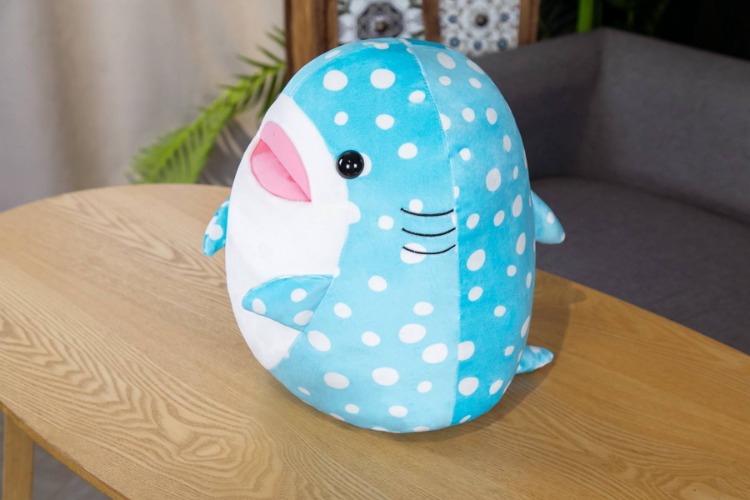 Soft Boba Shark Plush - Blue / 33cm