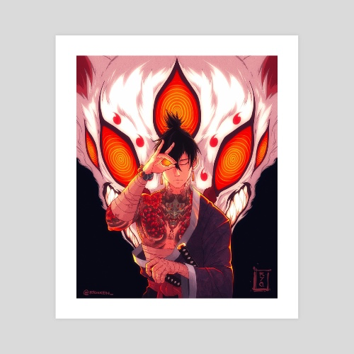Aki - Chainsaw Man by Ryden Oliver, 8x9 print